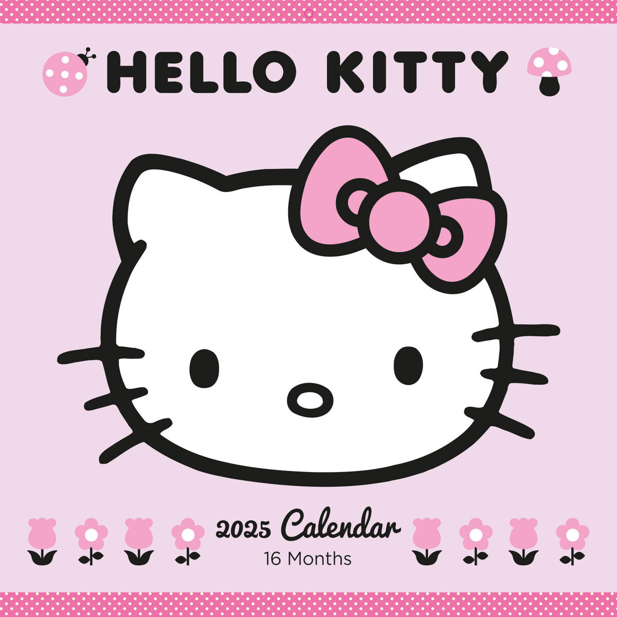 Hello Kitty 2025 Calendar - Official 16 Month From Sept 2024 - 30 X 60Cm within 12 Month Free Printable Hello Kitty Calendar 2025