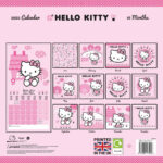 Hello Kitty Calendar 2025 For 12 Month Free Printable Hello Kitty Calendar 2025