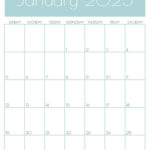 January 2025 Calendar   20 Cute & Free Printables | Saturdaygift In January 2025 Calendar Printable Vertical