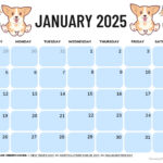 January 2025 Calendar (52 Free Pdf Printables) Pertaining To Free Printable Dog Calendar 2025