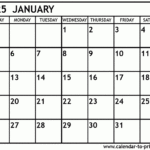 January 2025 Calendar Printable In January 2025 Printable Calendar With Holidays