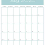 July 2025 Calendar   20 Cute & Free Printables | Saturdaygift Throughout 2025 Printable Calendar By Month Portrait