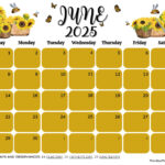 June 2025 Calendar (52 Free Pdf Printables) In Cute June 2025 Calendar Printable