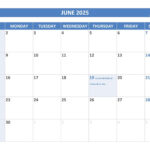 June 2025 Calendar  Calendar.best In June 2025 Calendar With Holidays Printable