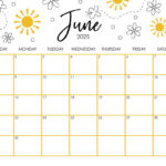 June 2025 Calendars   107 Free Printables | Printabulls For Cute June 2025 Calendar Printable