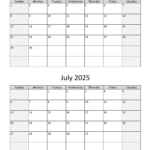 June And July 2025 Calendar | Wikidates In July 2025 To June 2025 Calendar Printable Free