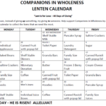 Lenten Calendar: Companions In Wholeness – Grace Congregational For Lent 2025 Calendar Printable