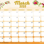 March 2025 Calendar (52 Free Pdf Printables) Regarding Cute March 2025 Calendar Printable