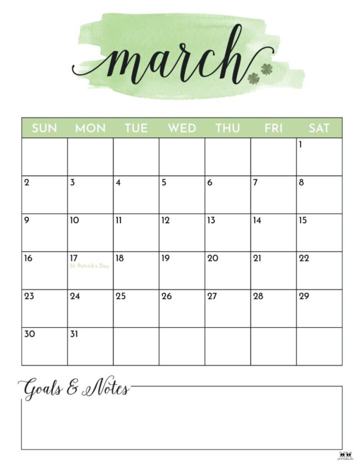 Free March 2025 Printable Calendar