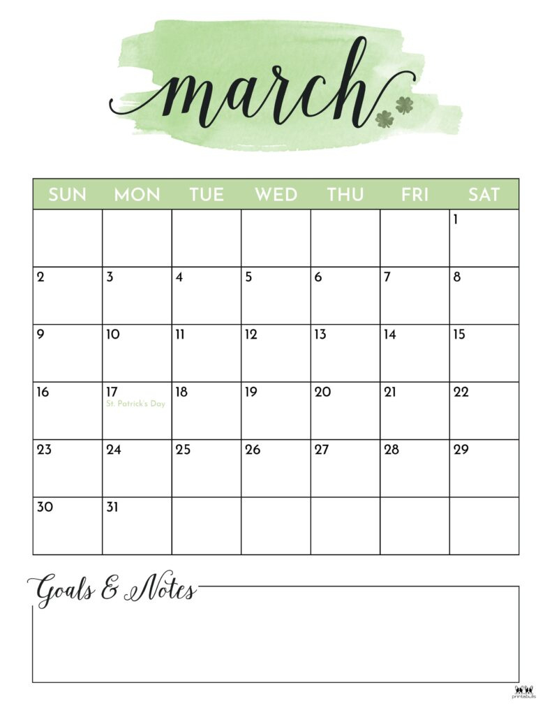 March 2025 Calendars - 107 Free Printables | Printabulls throughout Cute March 2025 Calendar Printable