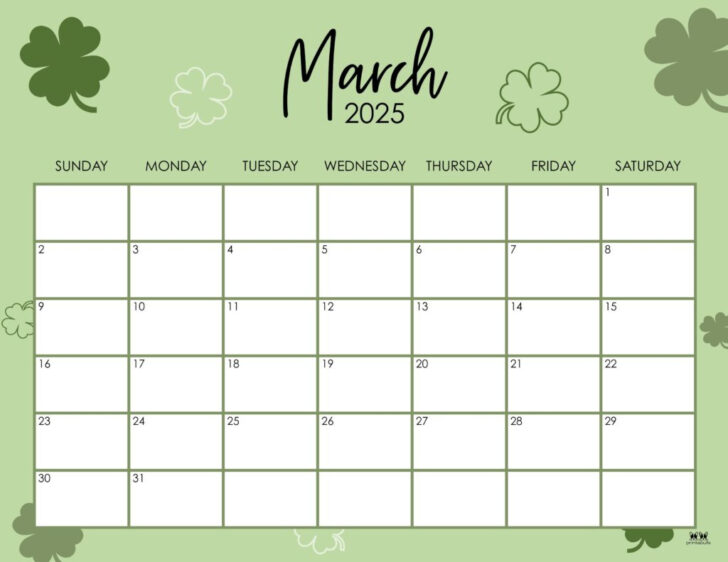 Printable Calendar March 2025