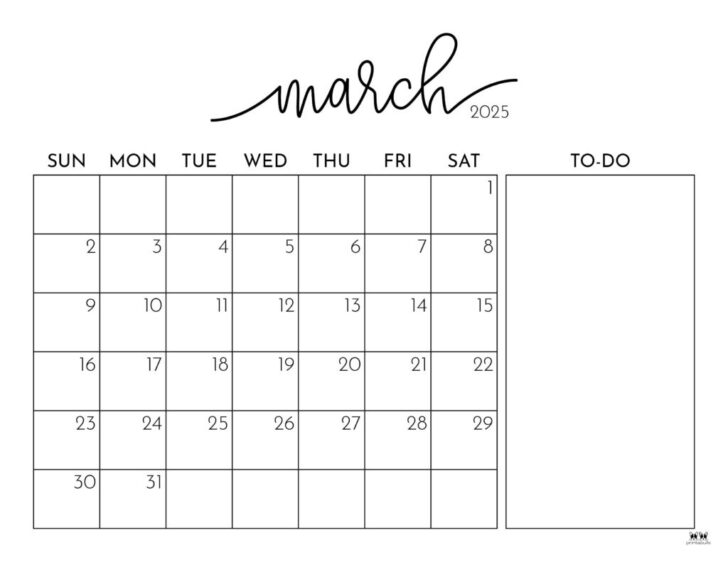 Printable Calendar March April 2025