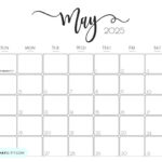 May 2025 Calendar   20 Cute & Free Printables | Saturdaygift With Regard To Free May 2025 Calendar Printable