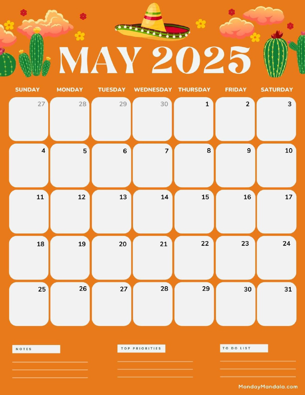 May 2025 Calendar (52 Free Pdf Printables) in May 2025 Calendar Printable Vertical