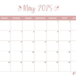 May 2025 Calendars   107 Free Printables | Printabulls Pertaining To Monthly Calendar Printable May 2025