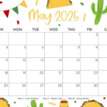 May 2025 Calendars   107 Free Printables | Printabulls With Cute May 2025 Calendar Printable