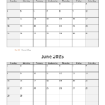 May And June 2025 Calendar | Wikidates Inside May And June 2025 Calendar Printable