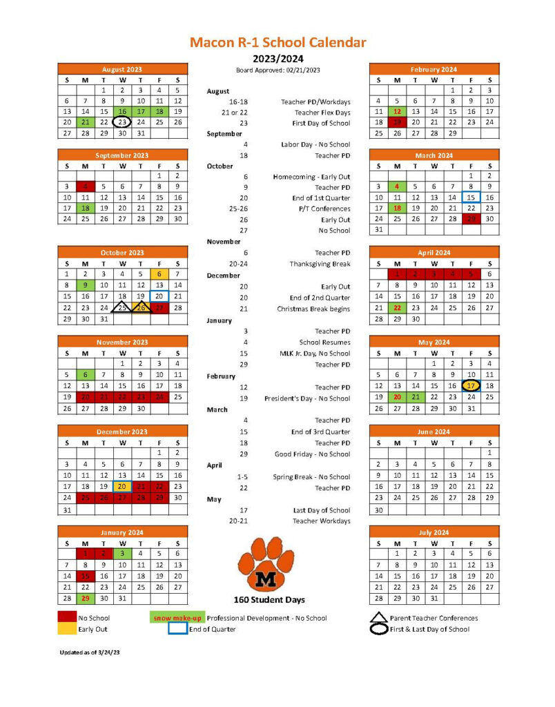 Mizzou Academic Calendar 2024 2025 For Mizzou Calendar 2024   2025 Printable