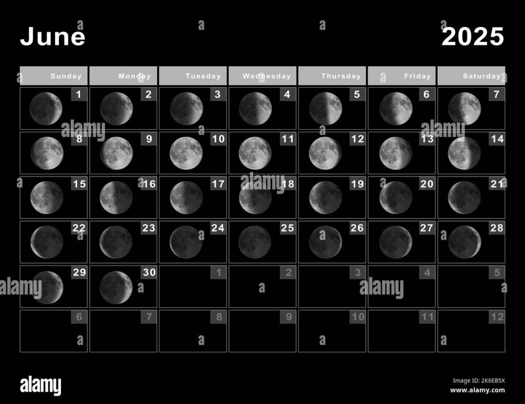 Moon Calendar 2025 Hi Res Stock Photography And Images   Alamy In 2025 Lunar Calendar Printable