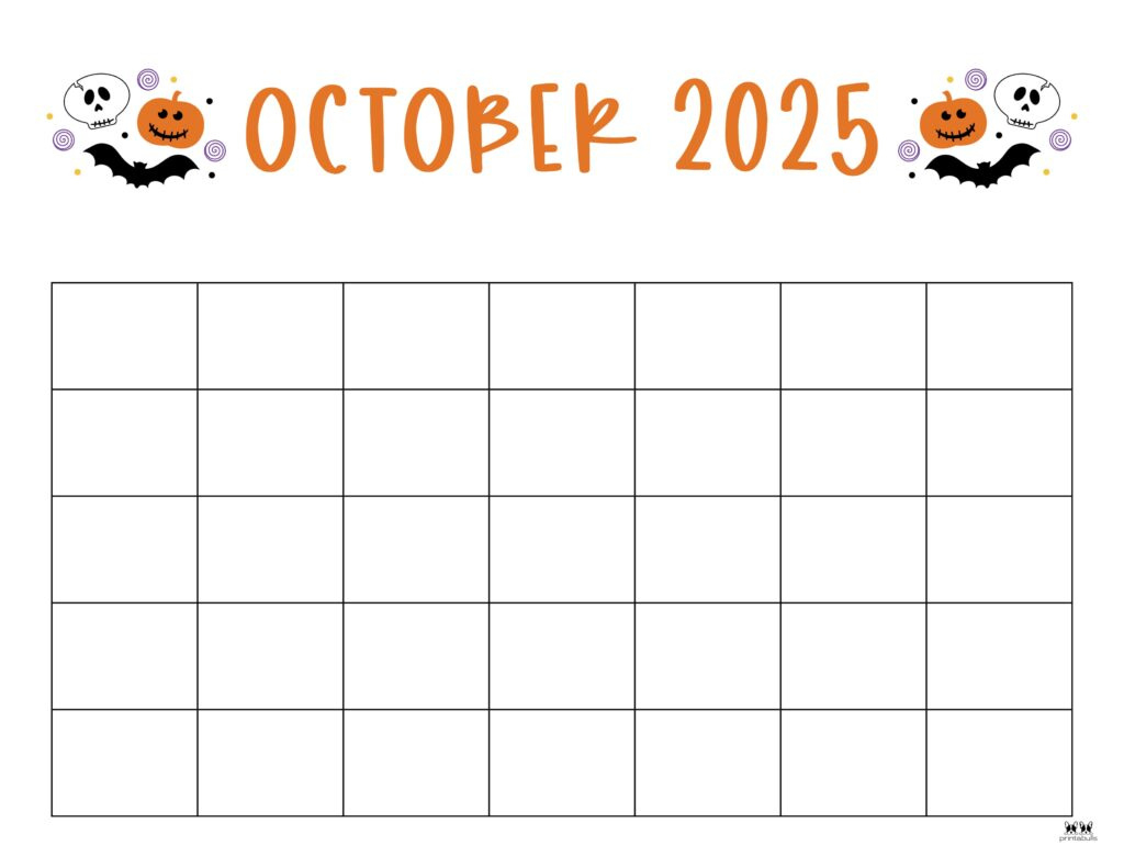 October 2025 Calendars - 107 Free Printables | Printabulls with regard to Printable October Calendar 2025