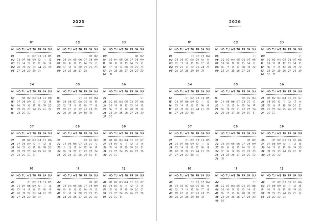 Pocket Planner 2025 Azure Blue (Din A6) Intended For Printable 2025 Pocket Calendar