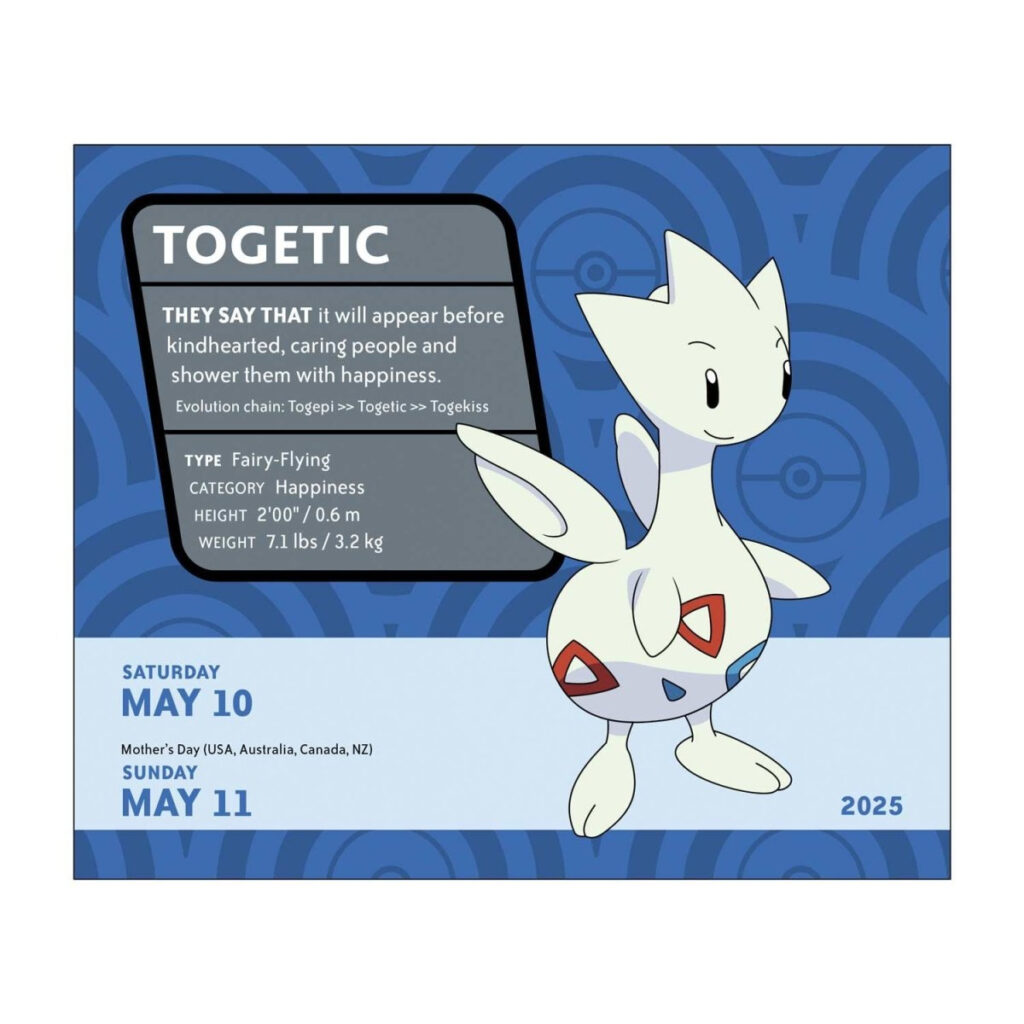 Pokémon 2025 Day To Day Calendar | Pokémon Center Official Site Within Pokemon Calendar 2025 Printable