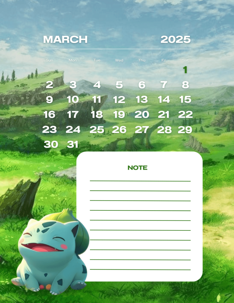 Pokemon Theme 2025 Calendarjericoreinespallardo   Raket.ph In Free Printable Pokemon Calendar 2025