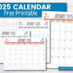 Printable 2025 Calendar To Plan Your Year — Krafty Planner Throughout 2025 Printable Desk Calendar