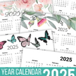 Printable Calendar 2024   Free, Blank, And Customizable For Printable Calendar 2025 Homemade Gifts Made Easy