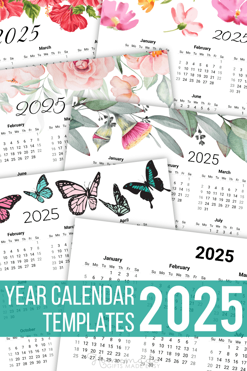 Printable Calendar 2024 - Free, Blank, And Customizable for Printable Calendar 2025 Homemade Gifts Made Easy