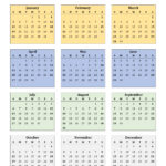 Printable Calendar 2025 One Page With Holidays (Single Page) 2025 For 1 Page 2025 Calendar Printable