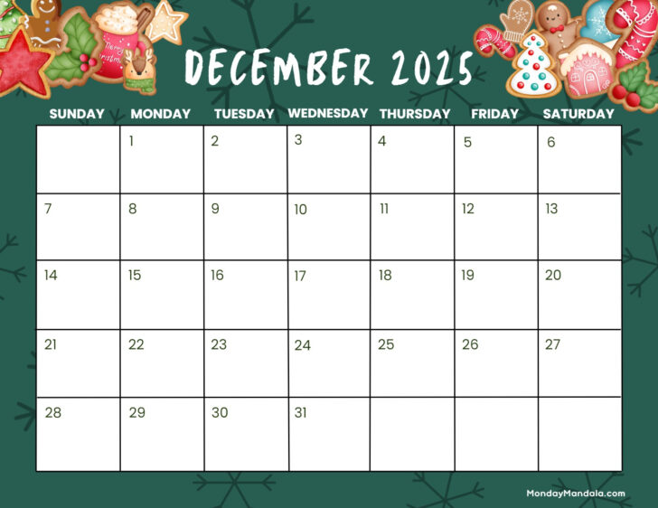 October November December 2025 Calendar Printable