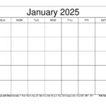 Printable January 2025 Calendar Templates With Holidays In Wiki Calendar 2025 Printable