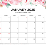 Printable January 2025 Calendar Templates With Holidays Pertaining To 2025 Calendar Printable Wiki