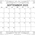 September 2025 Calendar (Free Printable) – Diy Projects, Patterns With Regard To Printable Calendar September 2025 Free