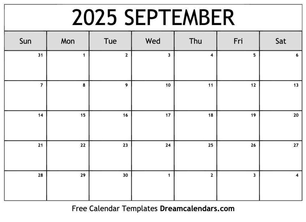 September 2025 Calendar   Free Printable With Holidays And Observances Inside Printable Calendar Sept 2025