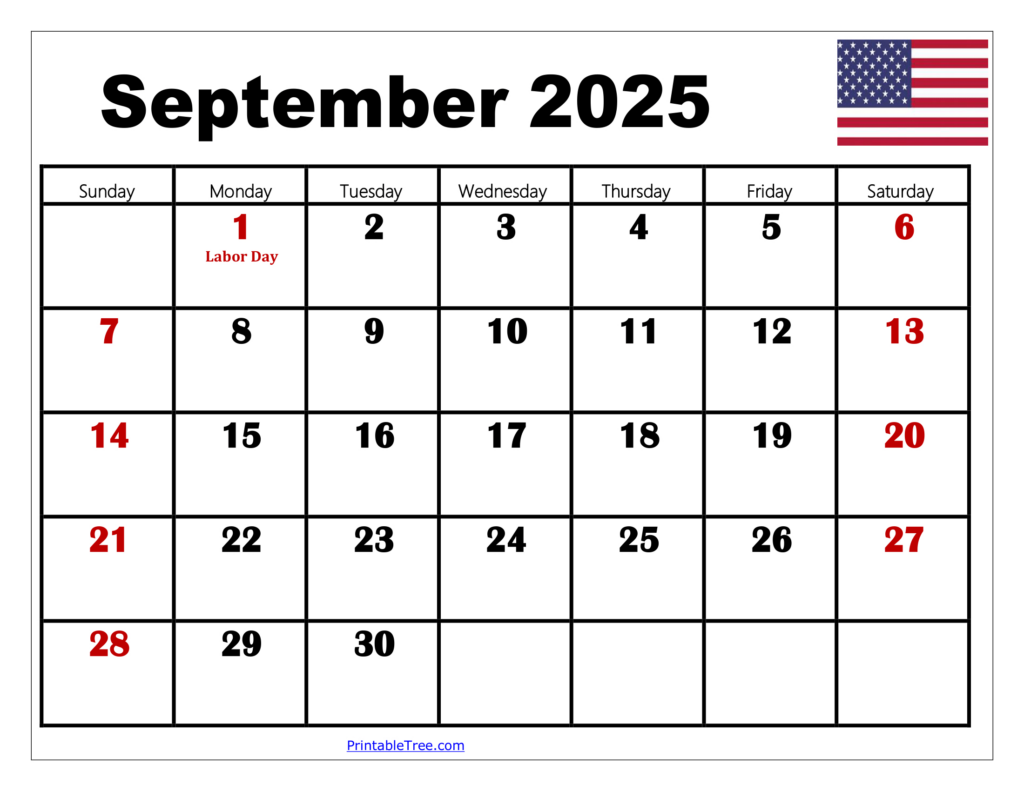 September 2025 Calendar Printable Pdf Template With Holidays Pertaining To September 2025 Calendar With Holidays Printable