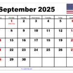 September 2025 Calendar Printable Pdf Template With Holidays Pertaining To September 2025 Calendar With Holidays Printable