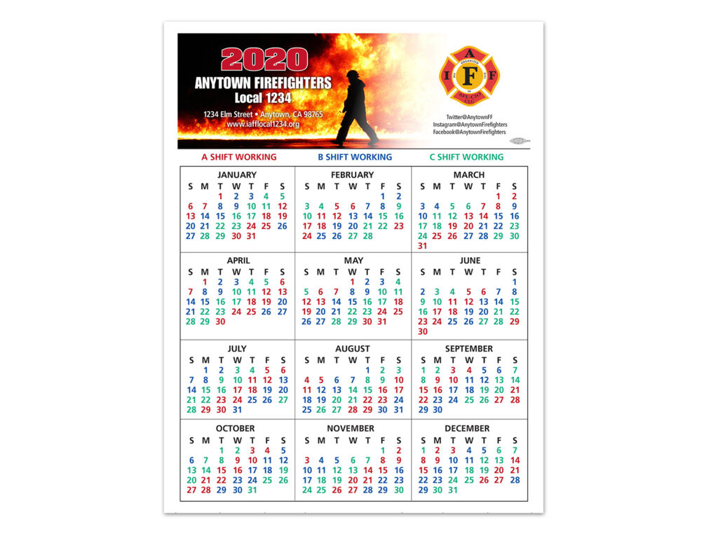 Shift Calendars — Firefighters Print & Design Intended For 48 96 Shift Calendar 2025 Printable