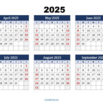 Six Month Calendar 2024 2025 Printable Pdf  6 Months Calendar Regarding 2025 6 Month Calendar Printable