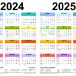 Two Year Calendars For 2024 And 2025 (Uk) For Microsoft Excel Within Free Printable Calendar April 2024 To March 2025