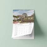 Walt Disney World Retro Calendar 2025 | Happy Place Print Inside Disney Printable Calendar 2025