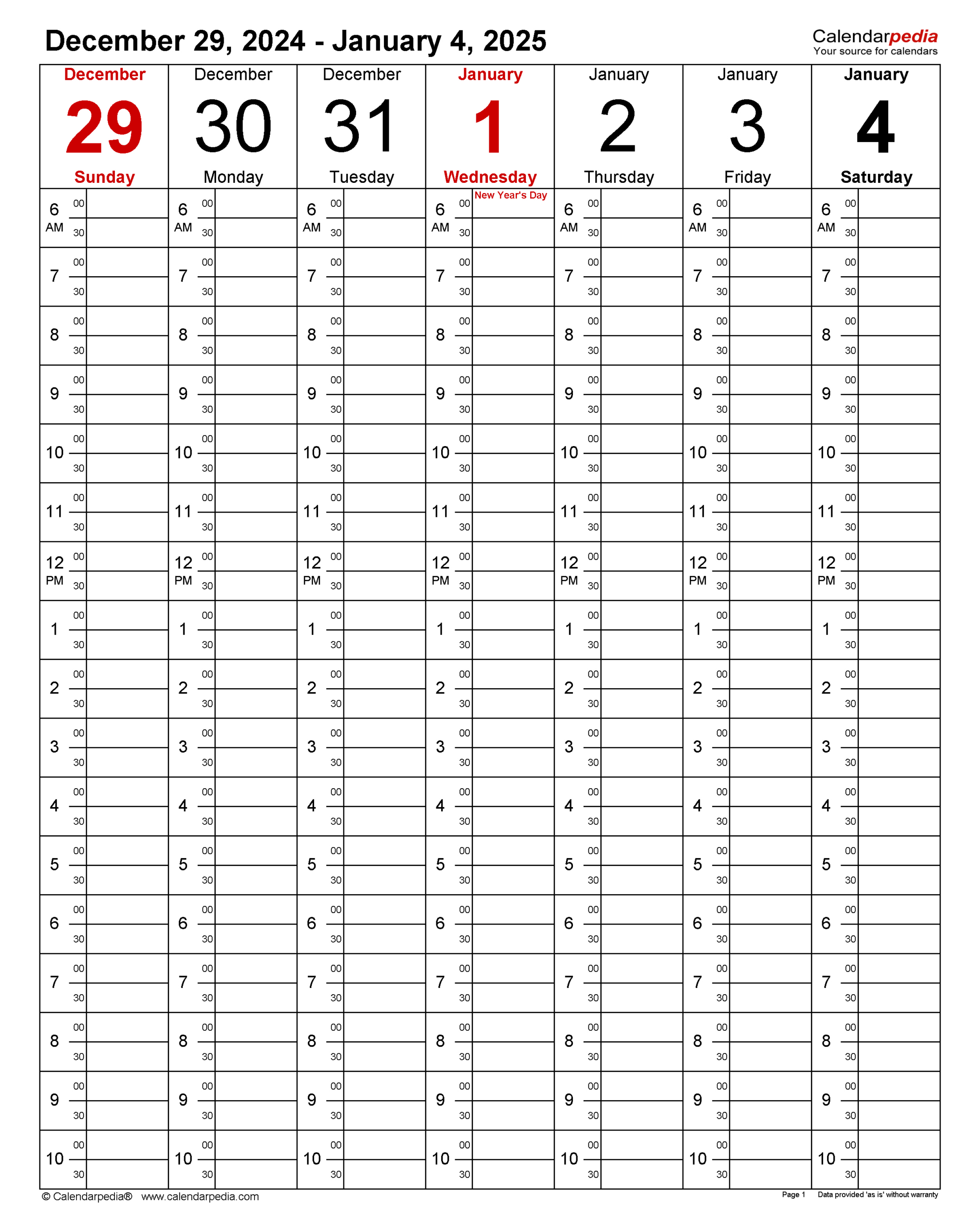 Weekly Calendars 2025 For Excel - 12 Free Printable Templates within Printable 2025 Timeshare Calendar