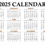 Year 2025 Calendar Templates | 123Calendars In Time And Date Calendar 2025 Printable